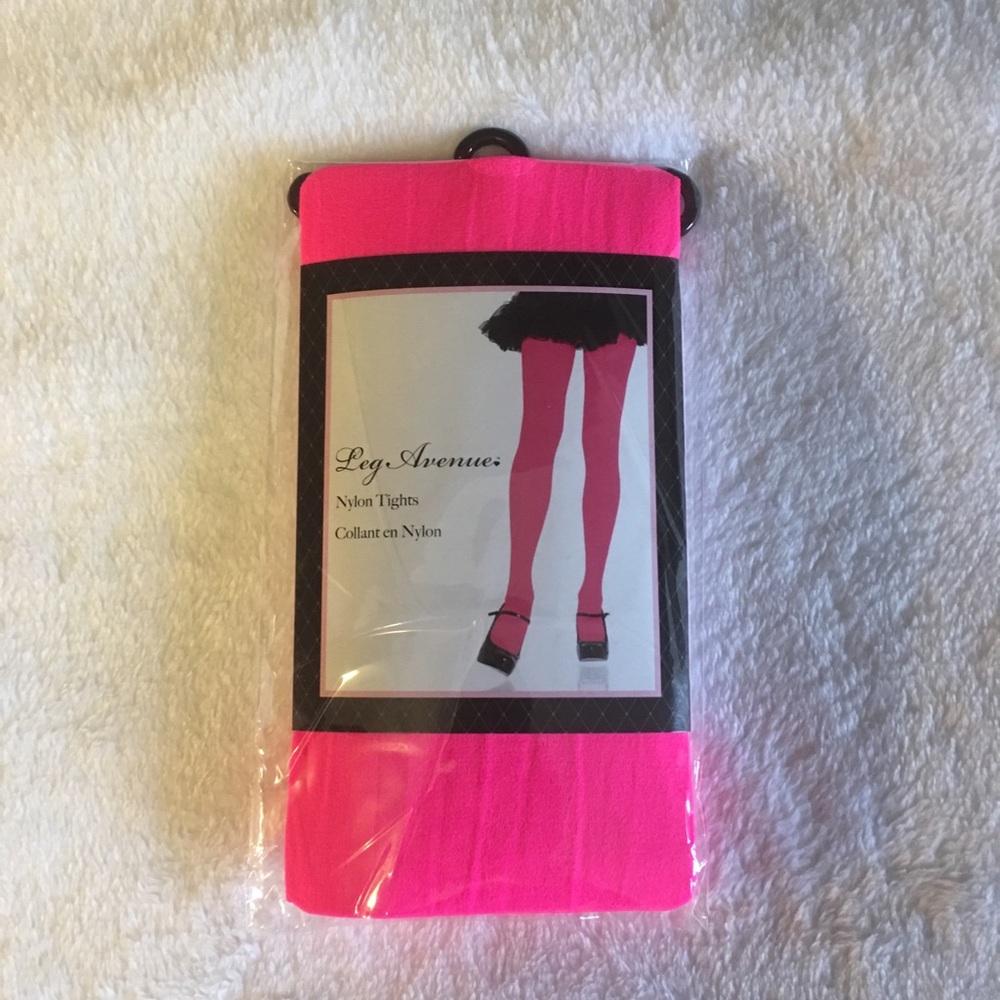 Hot pink tights!